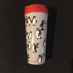 Vera Bradley playful penguinsThermal Travel Mug, Double Wall Insulated Cup